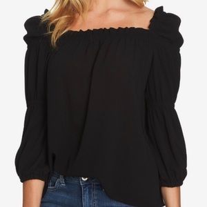 Black Square Neck Top - Nordstrom